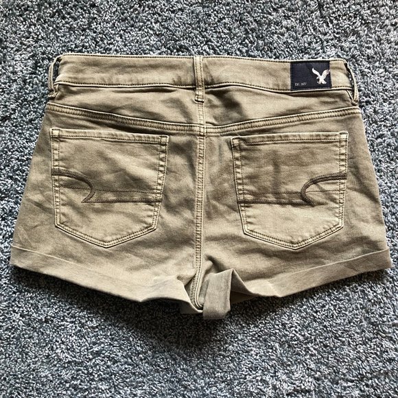NEW American Eagle green hi-rise shortie - Picture 2 of 3